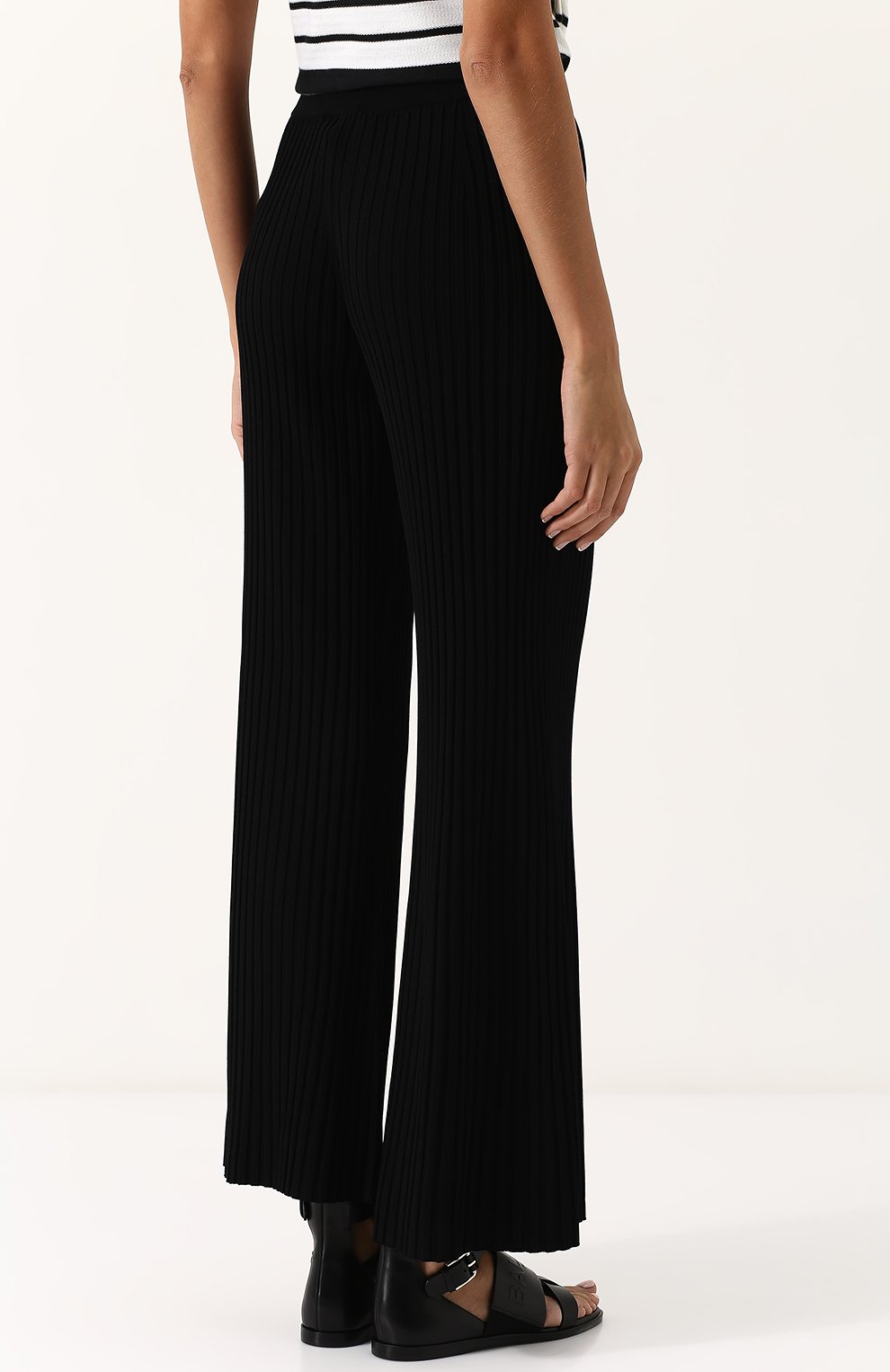 Однотонные расклешенные брюки MRZ, арт. S18-0018S5, фото 4