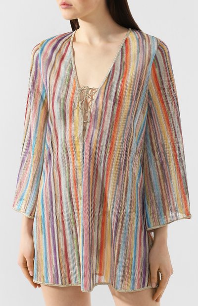 Туника MISSONI разноцветного цвета по цене 72100 руб., арт. MMQ00016/BR001K, фото 3 Туника MISSONI, арт. MMQ00016/BR001K, фото 3