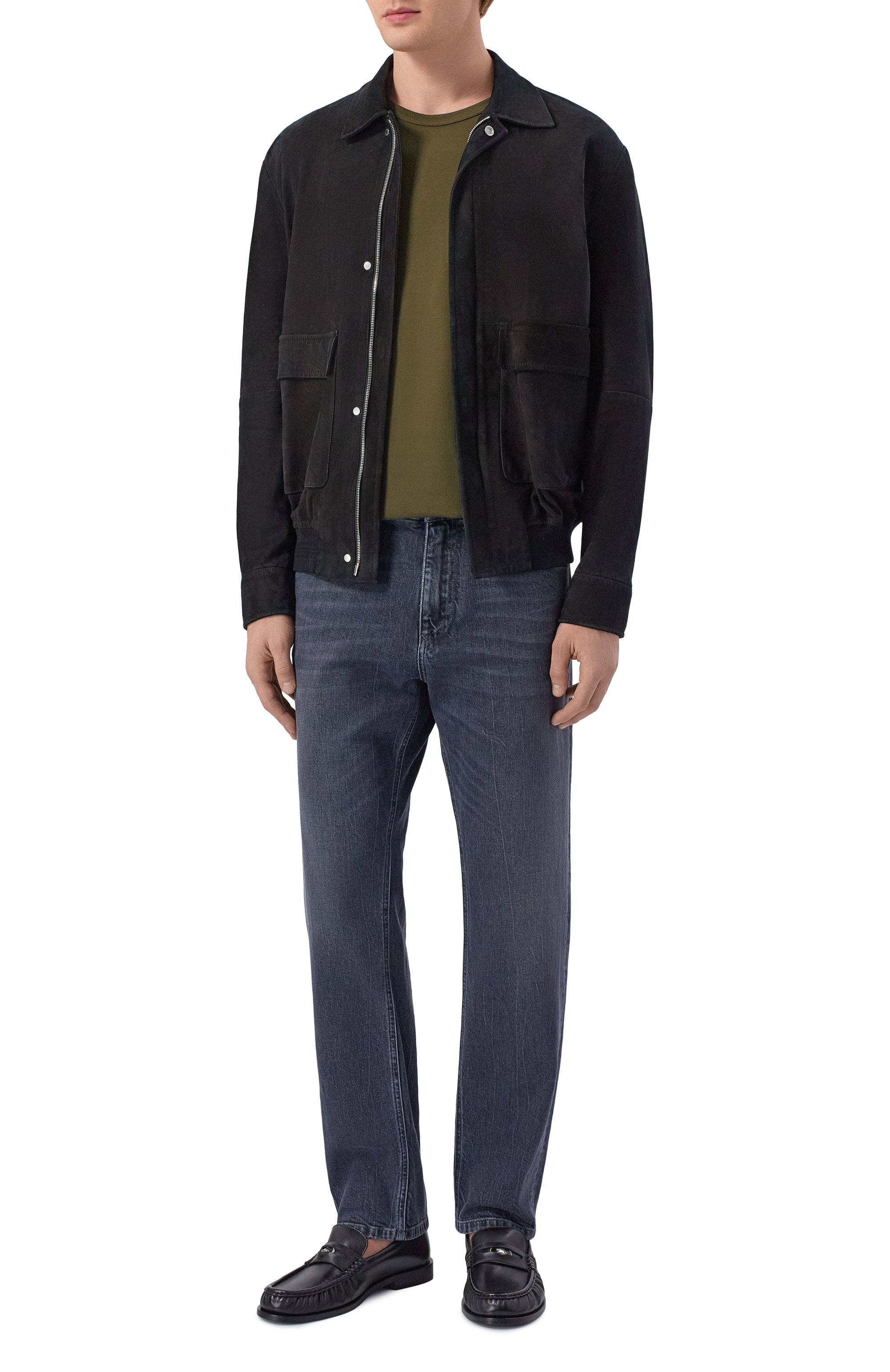 Хлопковая футболка DOLCE & GABBANA хаки цвета по цене 39050 руб., арт. G8JX7T/G7P1A, фото 2 Хлопковая футболка DOLCE & GABBANA, арт. G8JX7T/G7P1A, фото 2