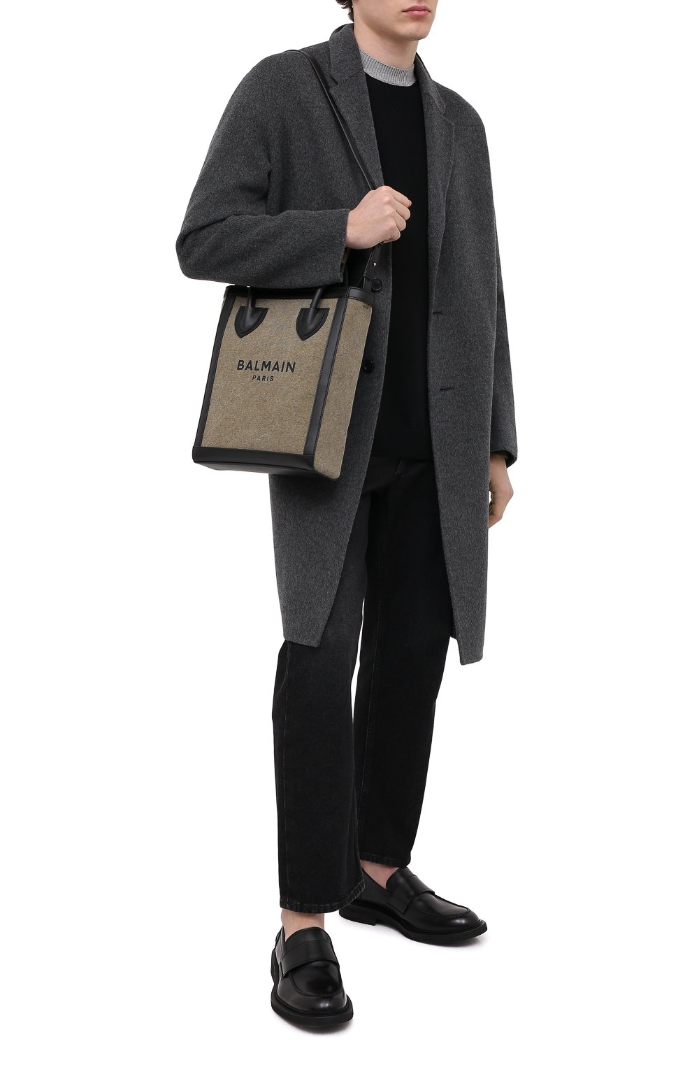 Текстильная сумка-тоут BALMAIN, арт. VM1S138/TCSY, фото 5