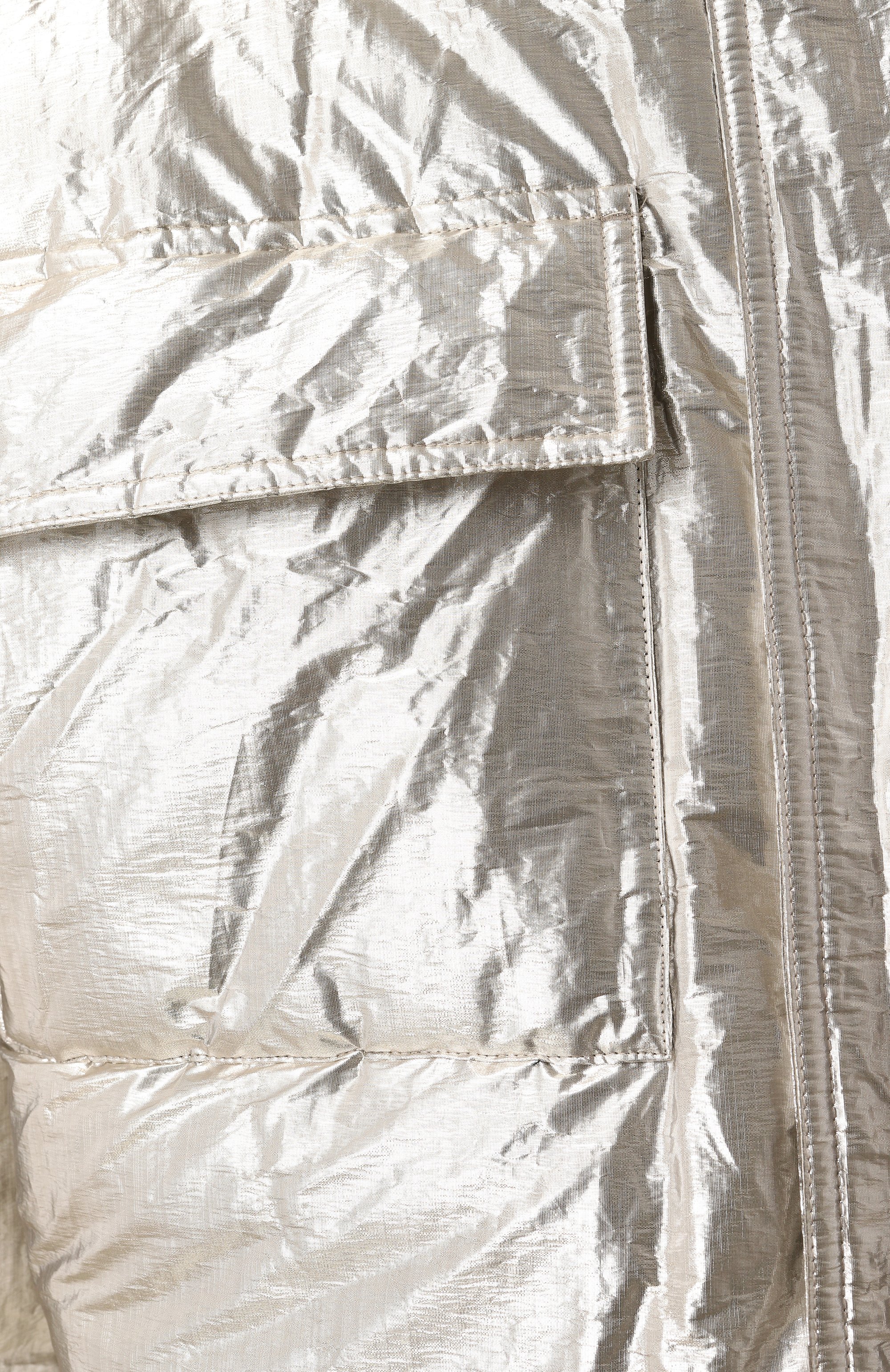 Пуховик MVST серебряного цвета по цене 281000 руб., арт. ICU0012/AS_SET, фото 6 Пуховик MVST, арт. ICU0012/AS_SET, фото 6