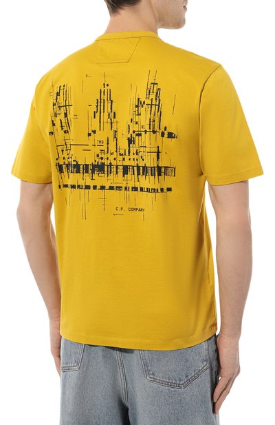 Хлопковая футболка C.P. COMPANY, арт. 16CLTS046A006370W, фото 4