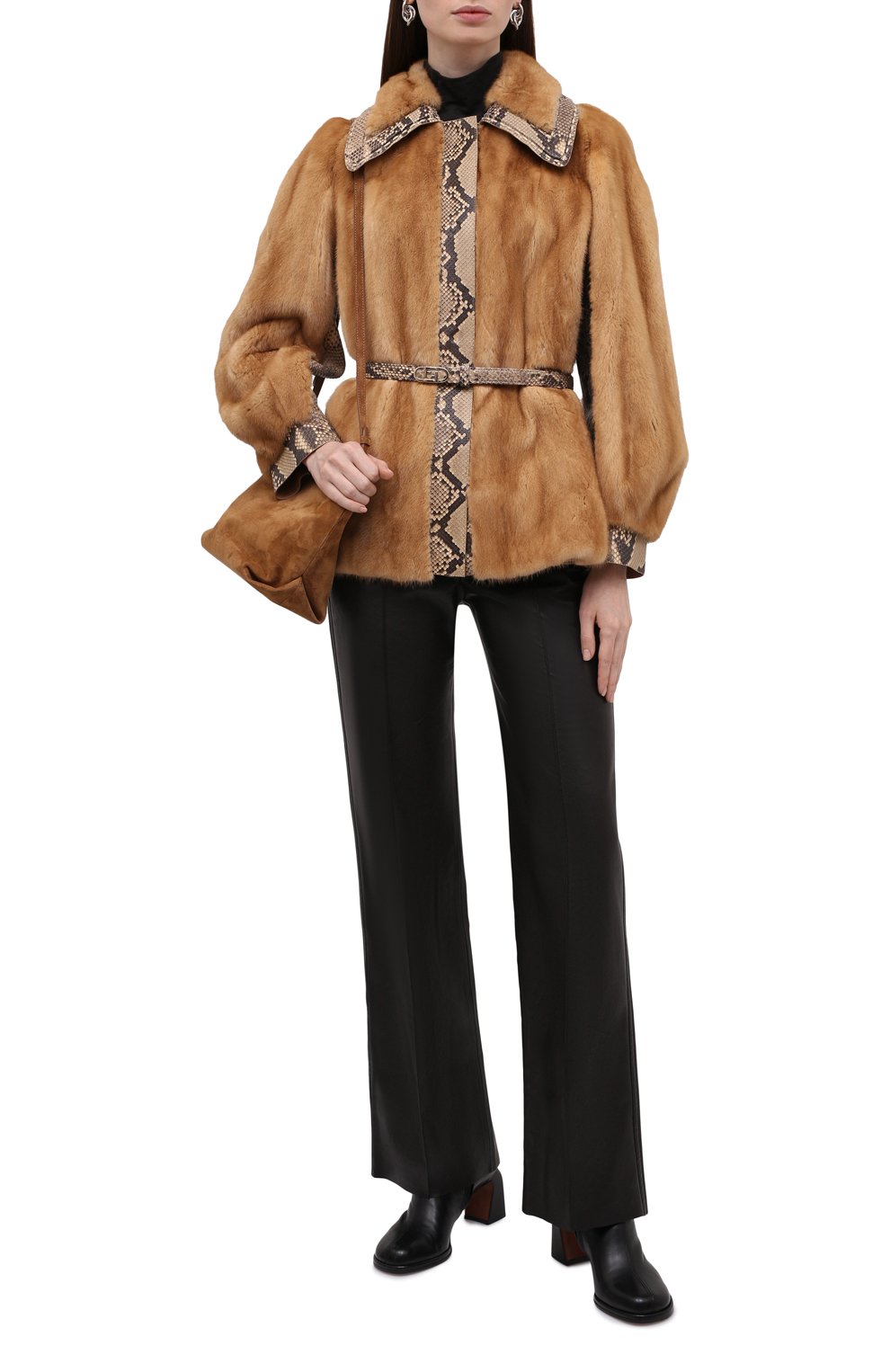 Шуба из меха норки FENDI, арт. FNF75L AH0E/PRET, фото 2