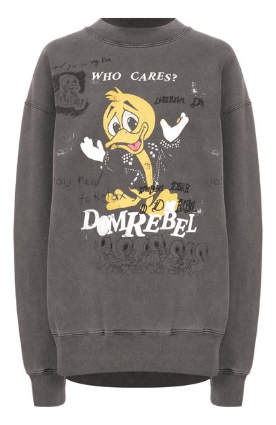 Женский хлопковый свитшот DOMREBEL, арт. WH0 CARES/SWEATSHIRT
