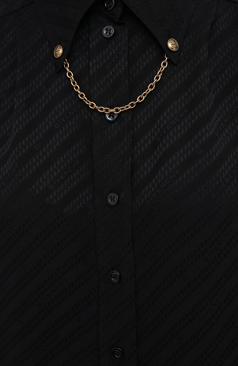 Шелковая блузка GIVENCHY черного цвета по цене 111500 руб., арт. BW60PL12JB, фото 6 Шелковая блузка GIVENCHY, арт. BW60PL12JB, фото 6
