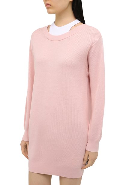 Шерстяное платье ALEXANDERWANG.T розового цвета по цене 55950 руб., арт. 4KC1206012, фото 3 Шерстяное платье ALEXANDERWANG.T, арт. 4KC1206012, фото 3