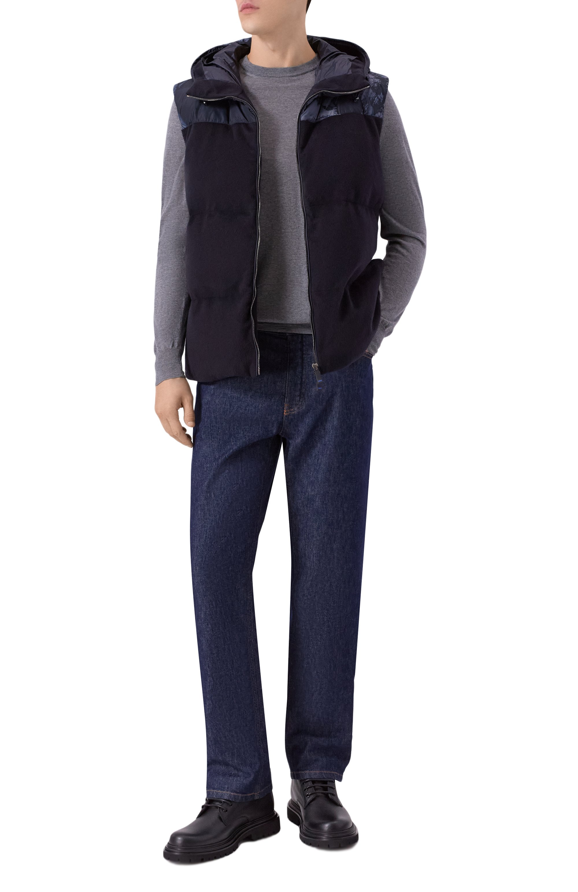 Пуховый жилет KITON, арт. UGK140K0258H02, фото 2