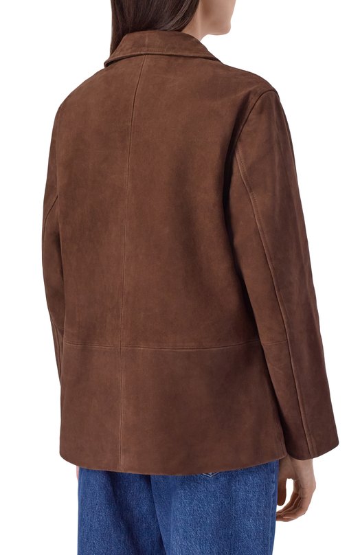 Замшевый жакет Officine Generale S26WLTR551 Коричневый  S26WLTR551 Фото 4