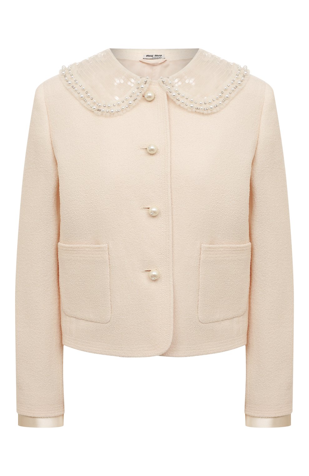 Жакет из шерсти и шелка MIU MIU, арт. MH1681-GWV-F0009, фото 1