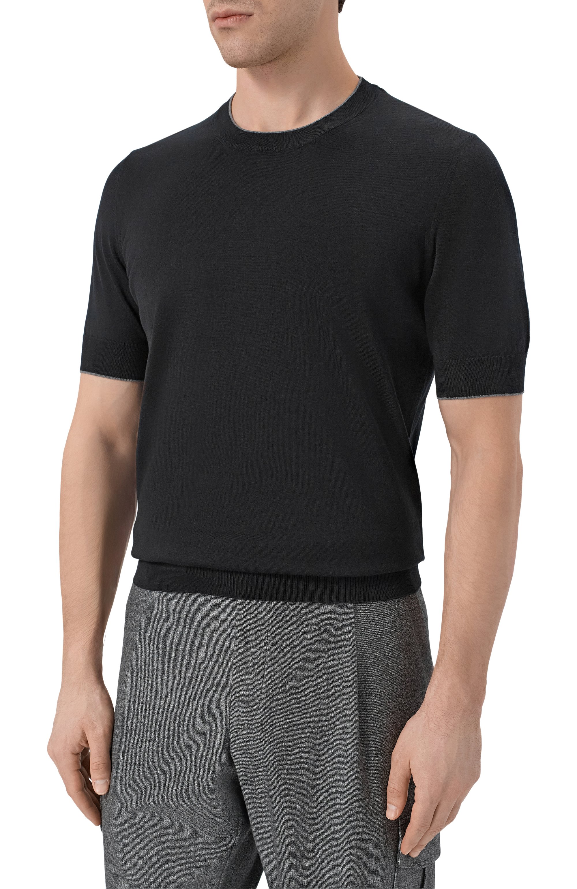 Хлопковый джемпер BRUNELLO CUCINELLI, арт. M29805200, фото 3