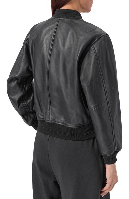 Кожаный бомбер Diesel A20113/0PFAH Чёрный  A20113/0PFAH Фото 4