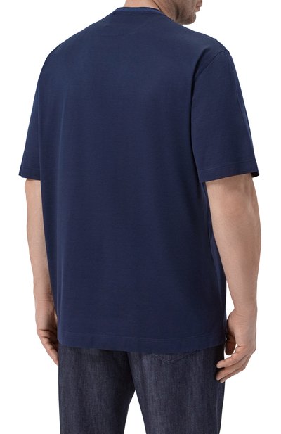 Футболка из хлопка и шелка CORTIGIANI, арт. 4AJ635, фото 4