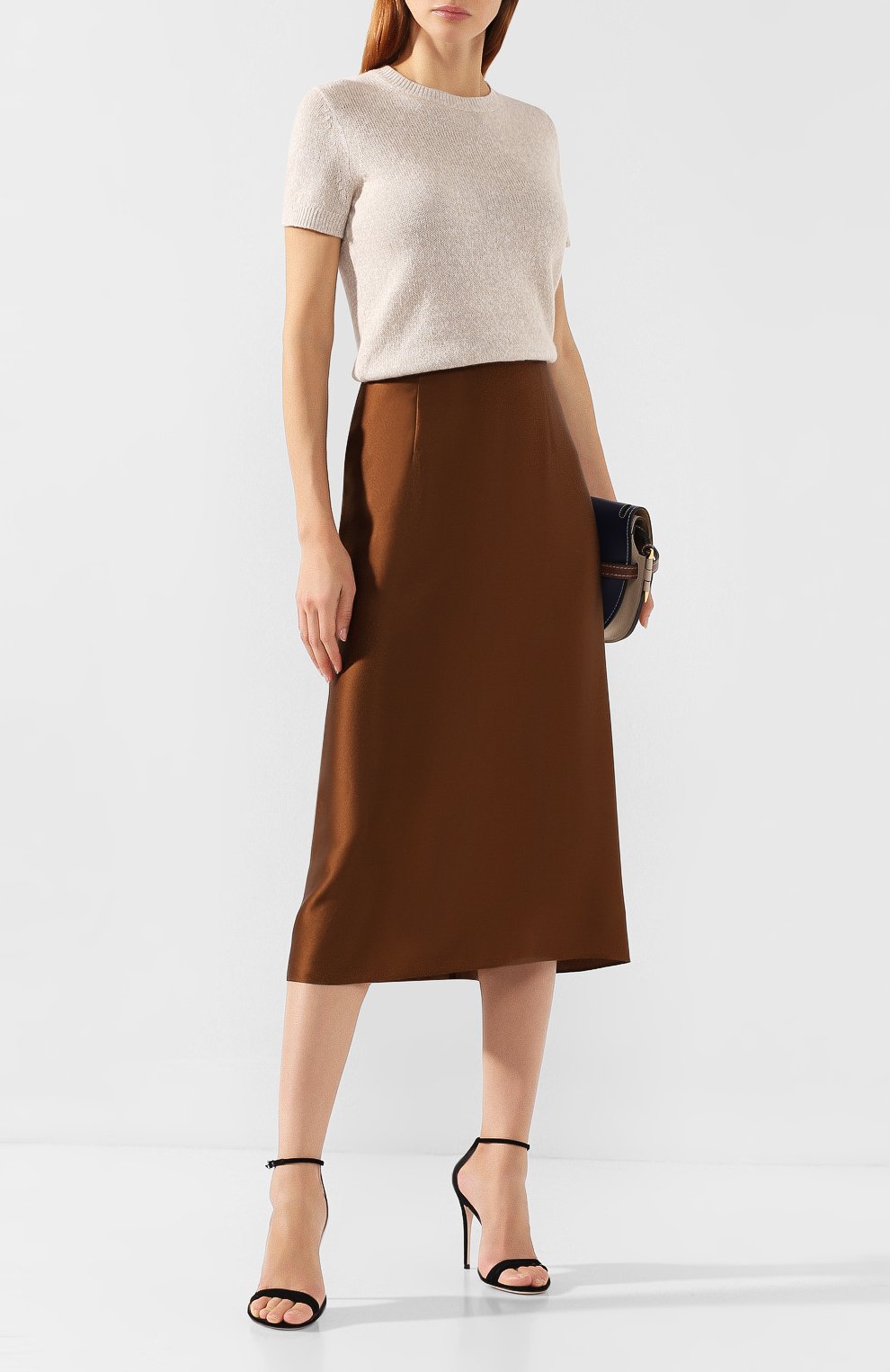 Шелковая юбка VINCE, арт. V591130520, фото 2