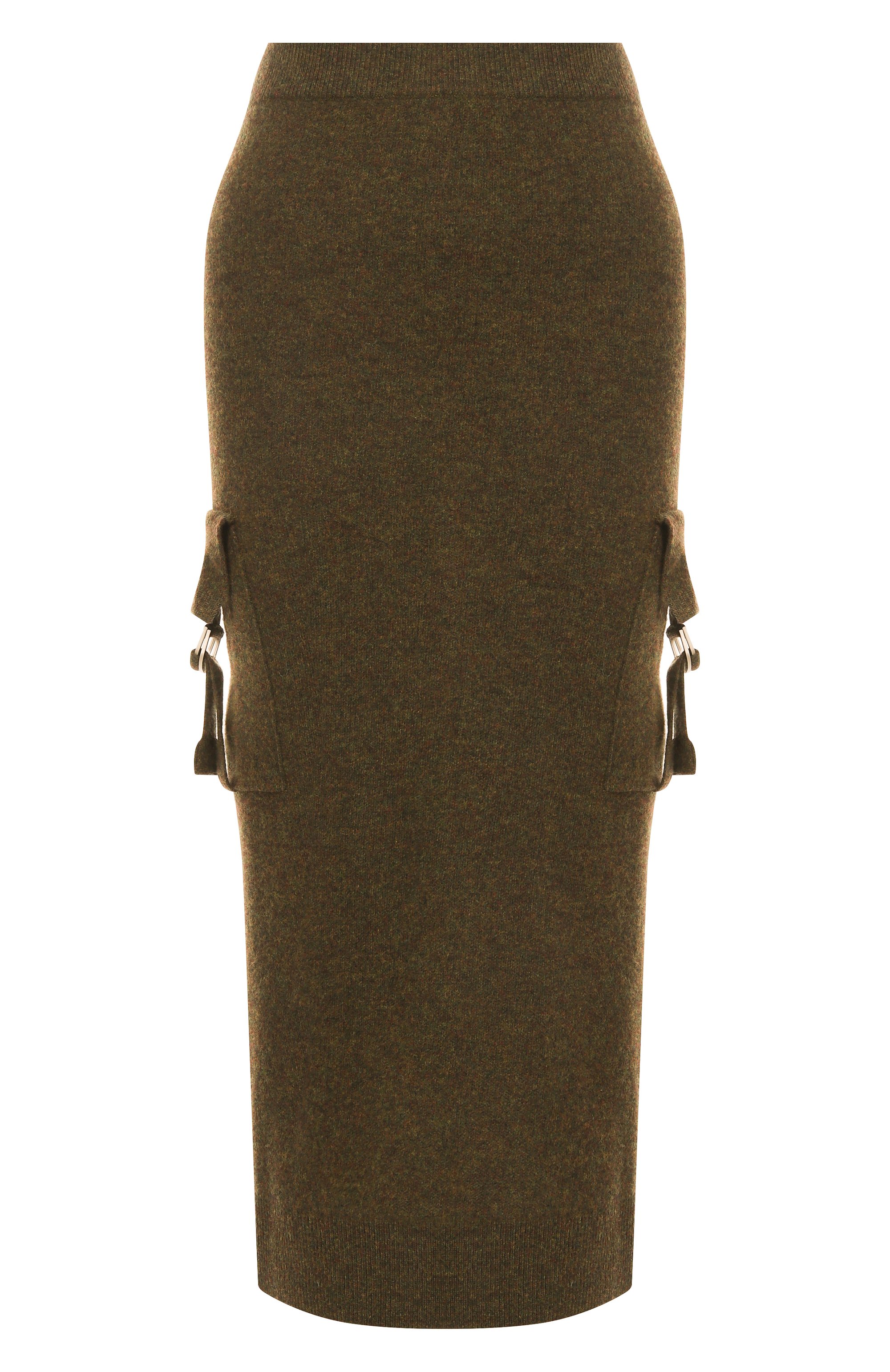 Шерстяная юбка BLUMARINE хаки цвета по цене 69950 руб., арт. 2G272A, фото 1 Шерстяная юбка BLUMARINE, арт. 2G272A, фото 1