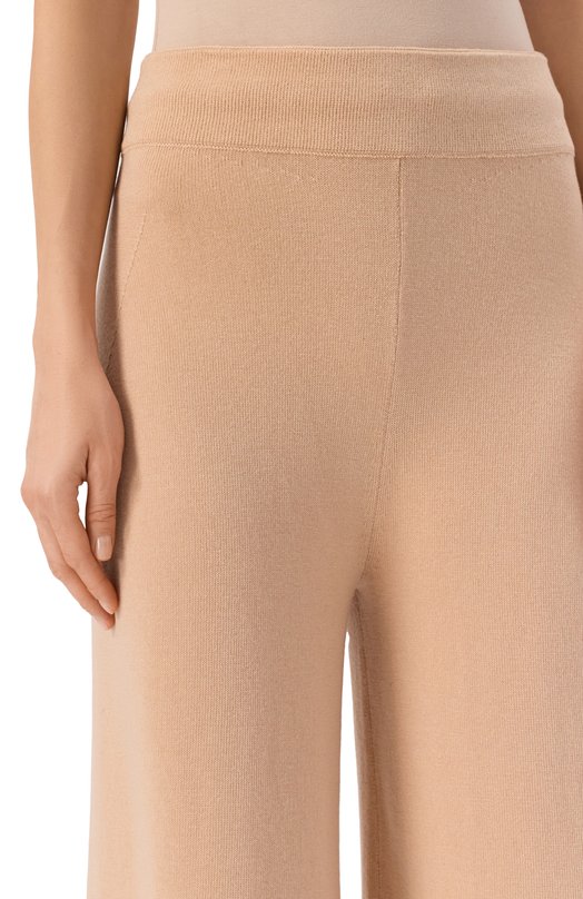 Брюки из лиоцелла и шерсти Ermanno Scervino D474P500XRH Бежевый  D474P500XRH Фото 5