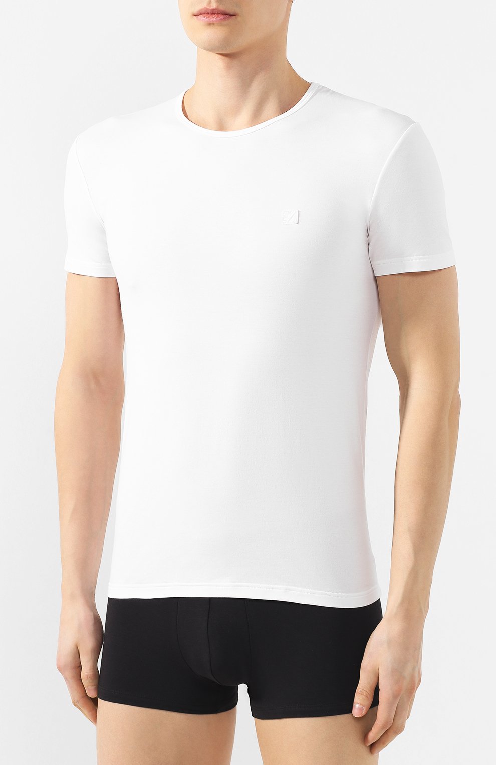 Хлопковая футболка с круглым вырезом ZEGNA, арт. N2M200010, фото 3