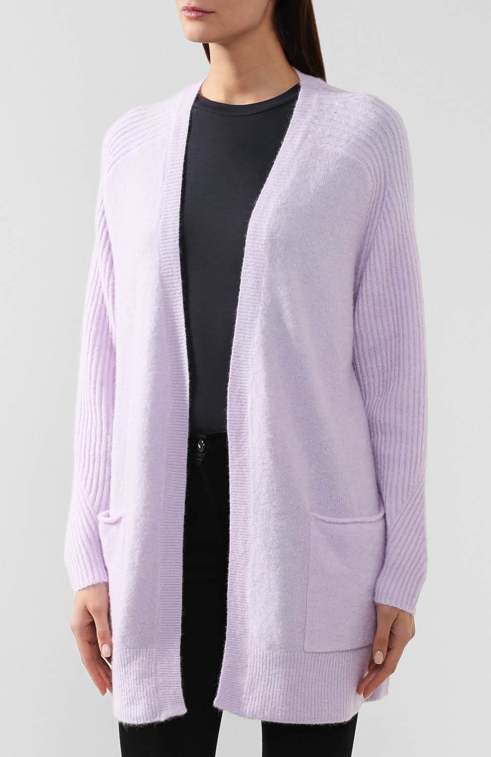 Кардиган BY MALENE BIRGER сиреневого цвета по цене 34900 руб., арт. Q67273019/URSULA, фото 3 Кардиган BY MALENE BIRGER, арт. Q67273019/URSULA, фото 3