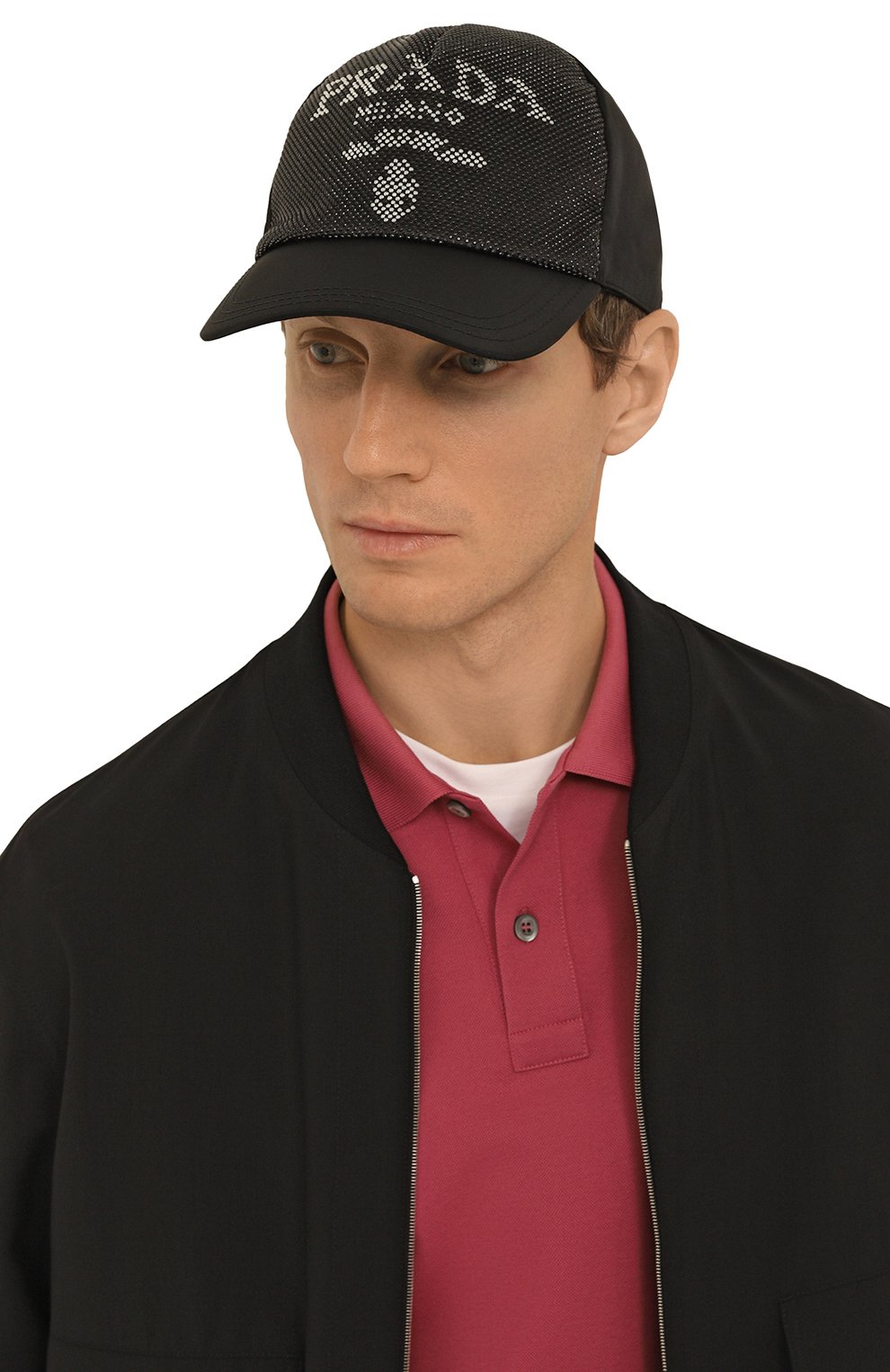 Бейсболка PRADA черного цвета по цене 65000 руб., арт. 2HC179-2D0S-F0002, фото 2 Бейсболка PRADA, арт. 2HC179-2D0S-F0002, фото 2