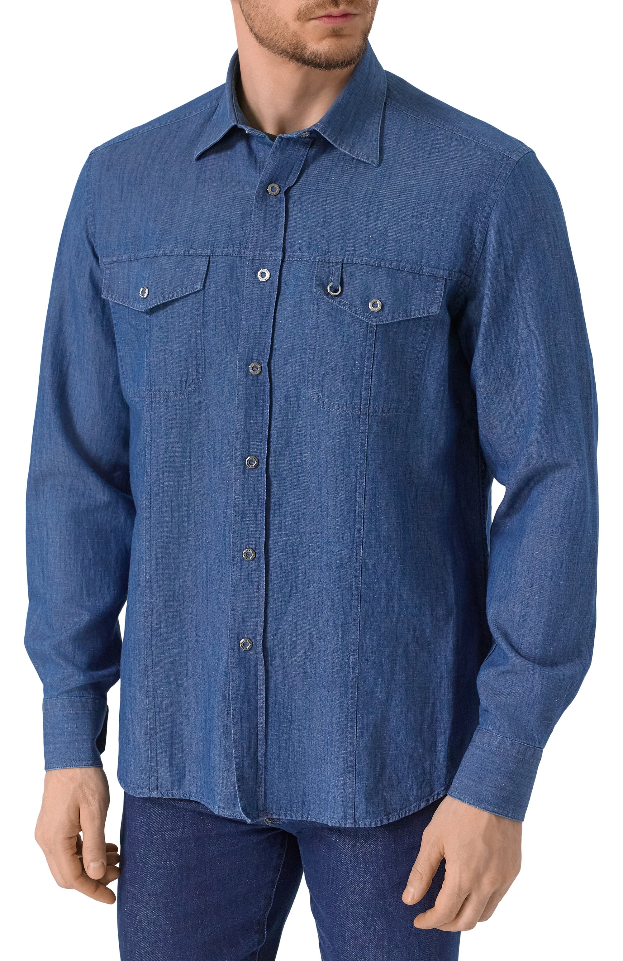 Джинсовая рубашка STEFANO RICCI, арт. MC007565/EX2906, фото 3