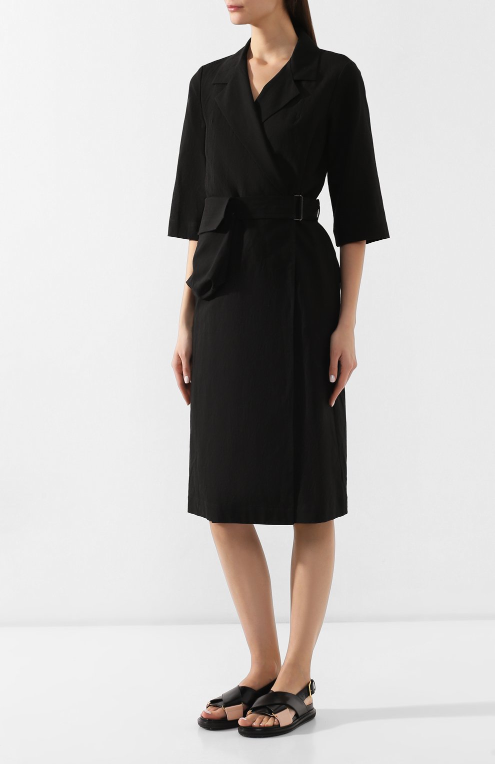 Хлопковое платье DRIES VAN NOTEN, арт. 191-11099-7327, фото 3