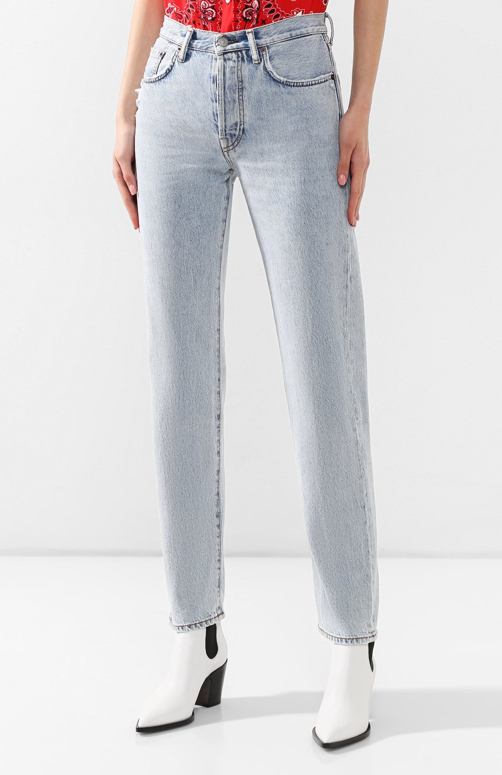 Джинсы ACNE STUDIOS голубого цвета по цене 23100 руб., арт. A00052, фото 3 Джинсы ACNE STUDIOS, арт. A00052, фото 3