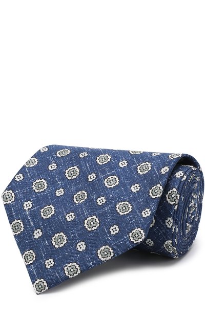 Мужской шелковый галстук с узором BRIONI, арт. 063I00/P7454