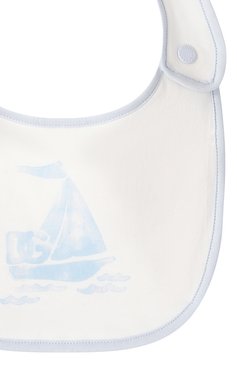 Детский комплект из трех предметов DOLCE & GABBANA молочного цвета, арт. L1J0AJ/G701P | Фото 8 (Материал внешний: Хлопок; Нос: Не проставлено; Ростовка одежда: 0 - 3 мес | 50 - 60 см, 6 мес | 68 см, 3 мес | 62 см, 9 мес | 74 см)