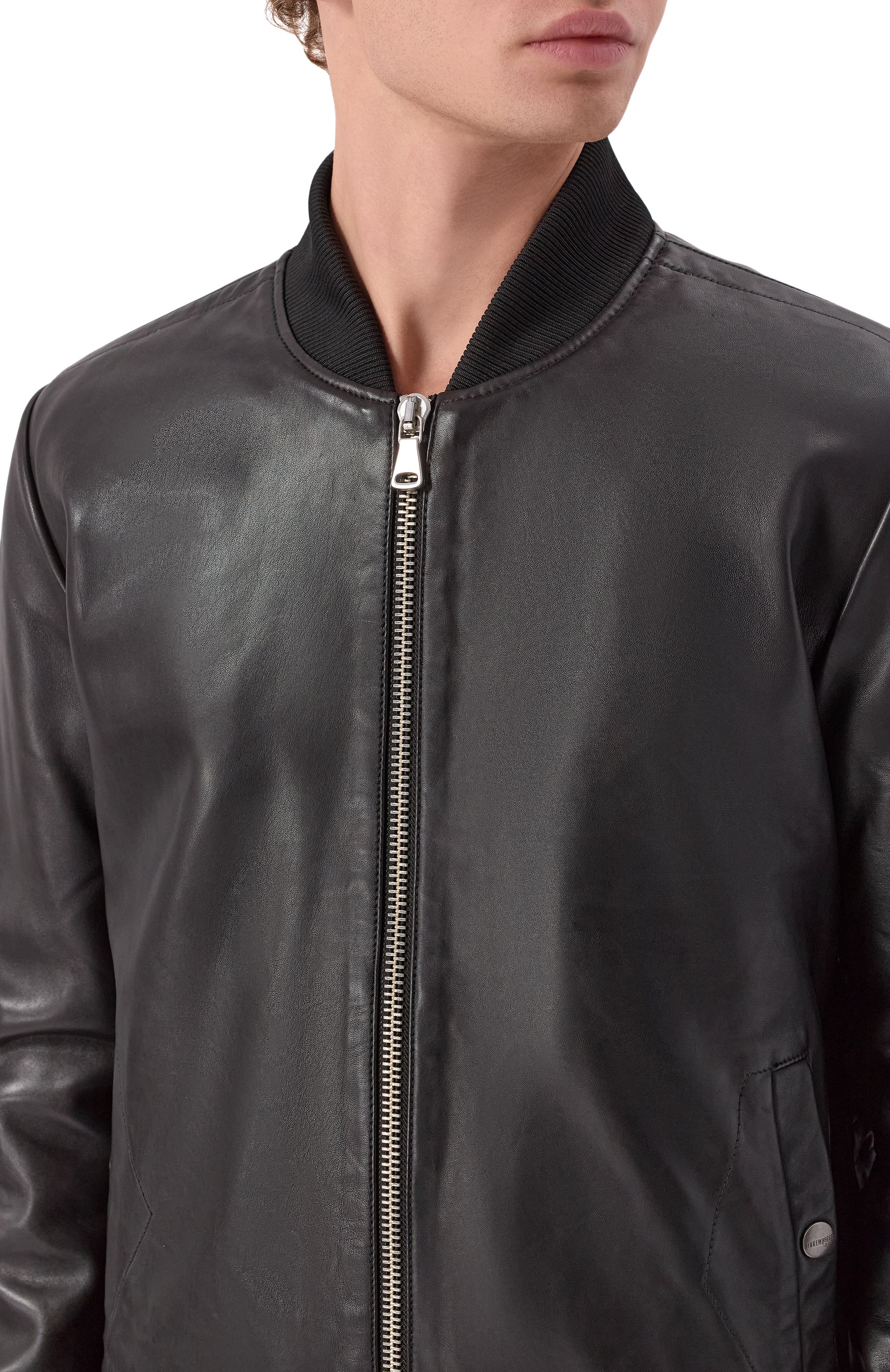 Кожаный бомбер DIRK BIKKEMBERGS, арт. BML1031, фото 5