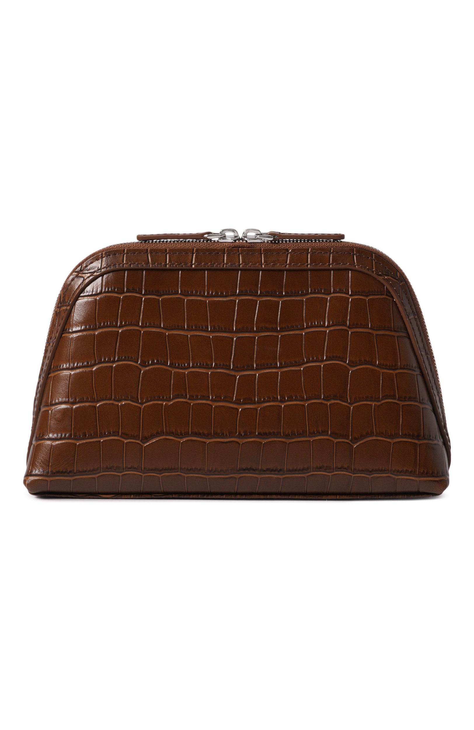Кожаная косметичка vanity 12 STOREEZ коричневого цвета по цене 24000 руб., арт. 141414, фото 1 Кожаная косметичка vanity 12 STOREEZ, арт. 141414, фото 1