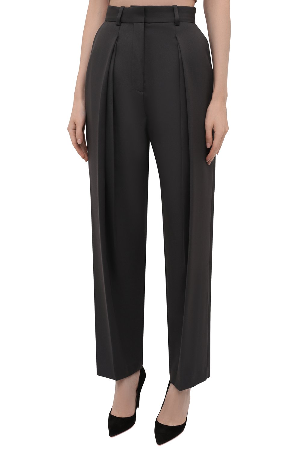 Брюки LOW CLASSIC темно-зеленого цвета по цене 29500 руб., арт. L0W21FW_TR03BG, фото 3 Брюки LOW CLASSIC, арт. L0W21FW_TR03BG, фото 3