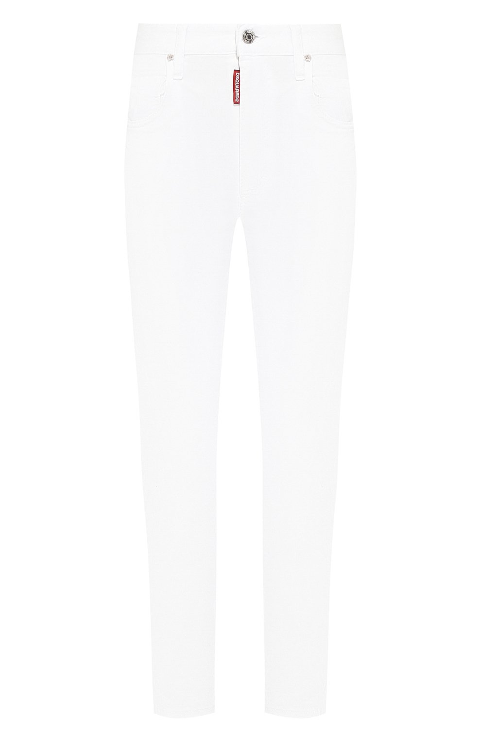 Укороченные джинсы DSQUARED2 белого цвета по цене 27650 руб., арт. S75LB0126/S44531, фото 1 Укороченные джинсы DSQUARED2, арт. S75LB0126/S44531, фото 1