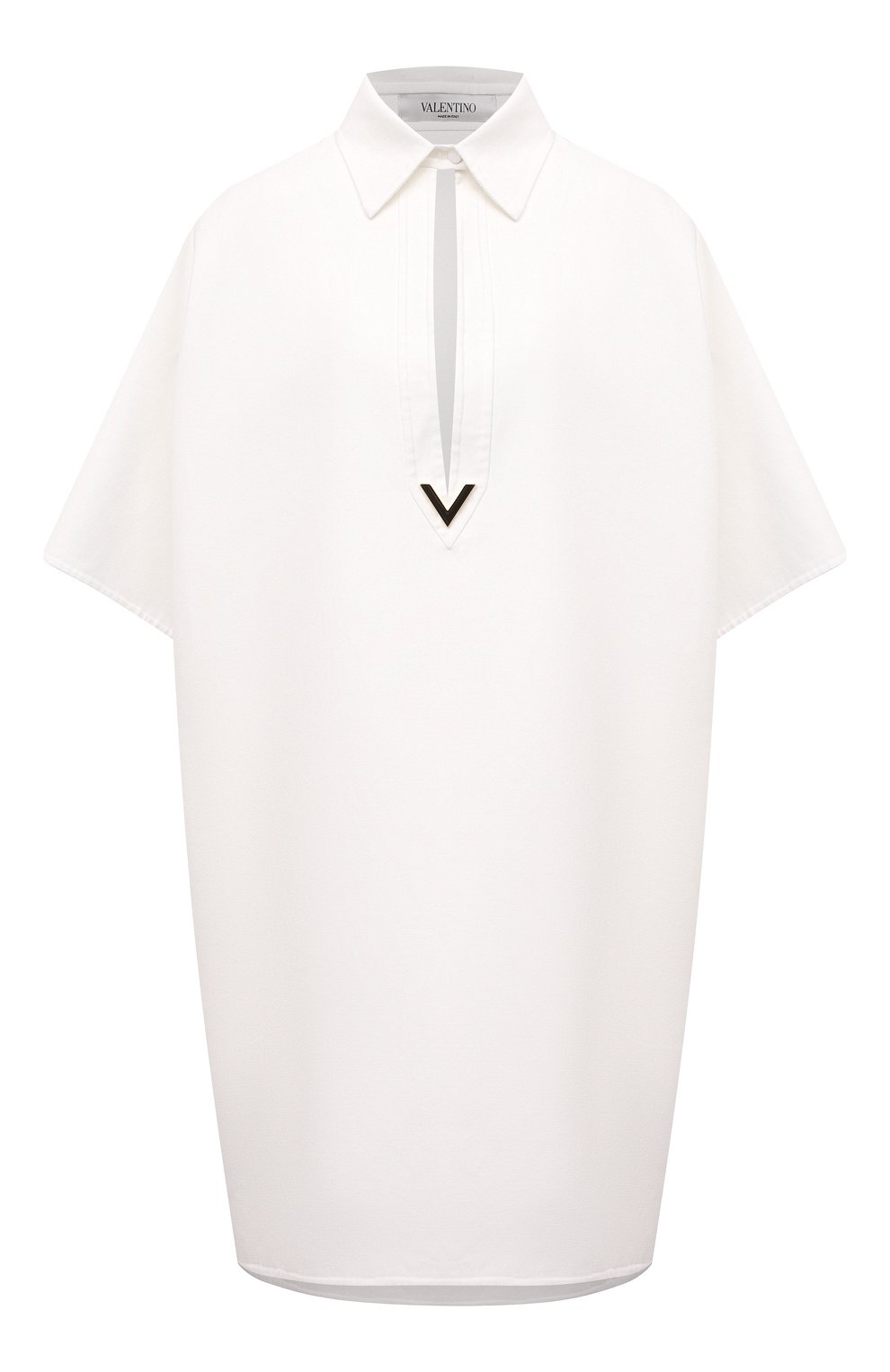 Хлопковая туника VALENTINO белого цвета по цене 225000 руб., арт. VB3AAU1575Y, фото 1 Хлопковая туника VALENTINO, арт. VB3AAU1575Y, фото 1