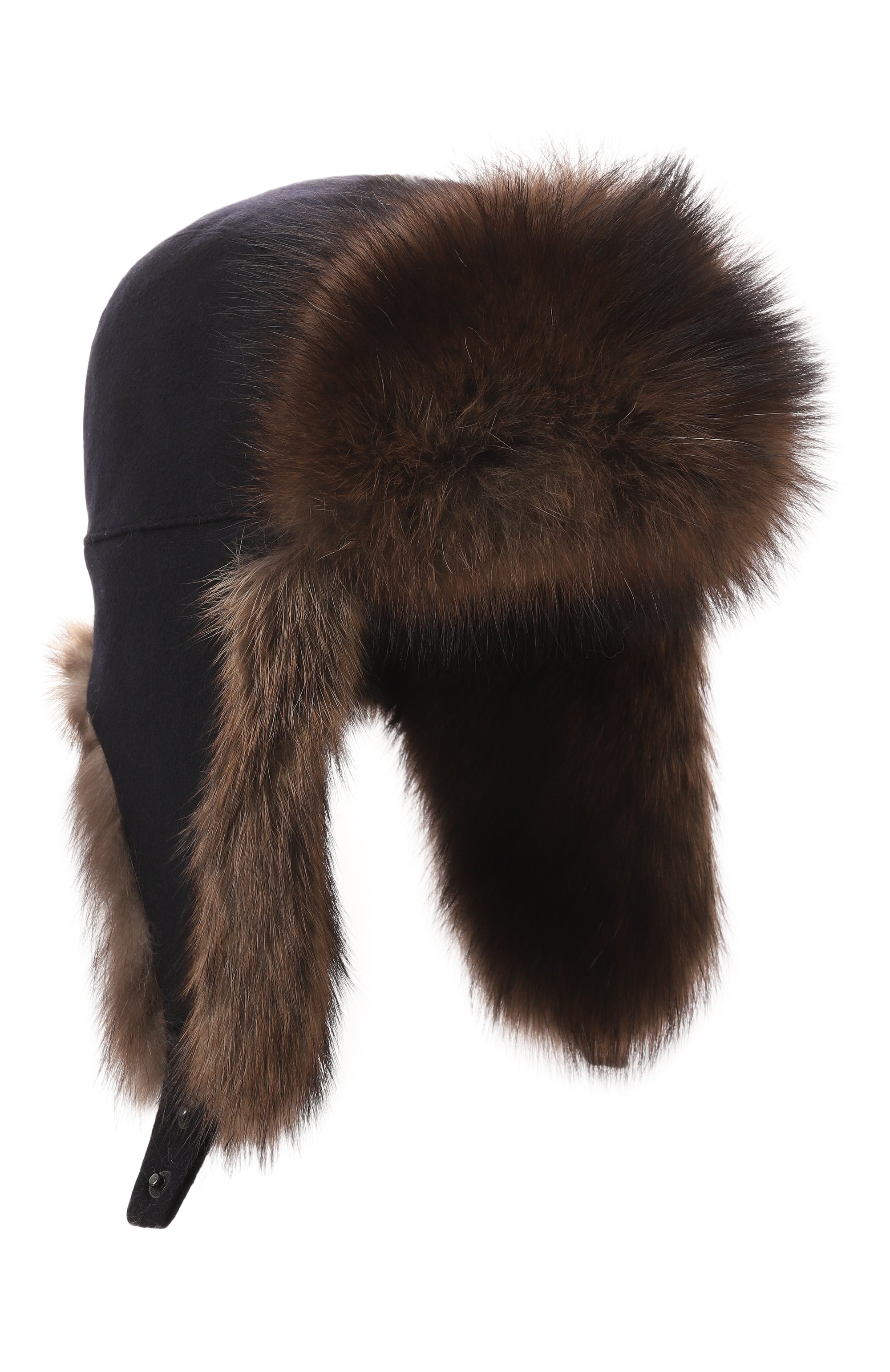 Шерстяная шапка-ушанка с мехом фишера VICTORIA KUSENKOVA, арт. 339106959159, фото 1