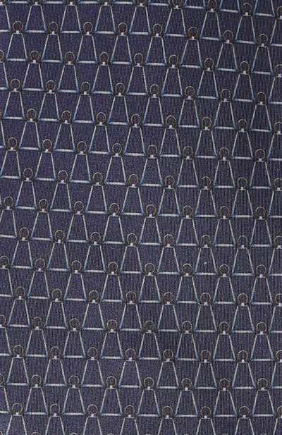 Шелковый галстук ZILLI темно-синего цвета по цене 28450 руб., арт. 55500, фото 4 Шелковый галстук ZILLI, арт. 55500, фото 4