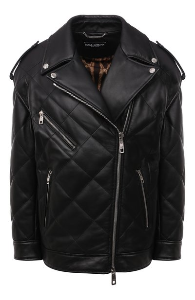 Женская кожаная куртка DOLCE & GABBANA, арт. F9I95L/HULMZ