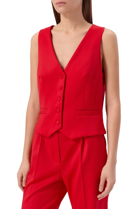 Шерстяной жилет Shervarli VA23-0001 Красный  VA23-0001 Фото 3