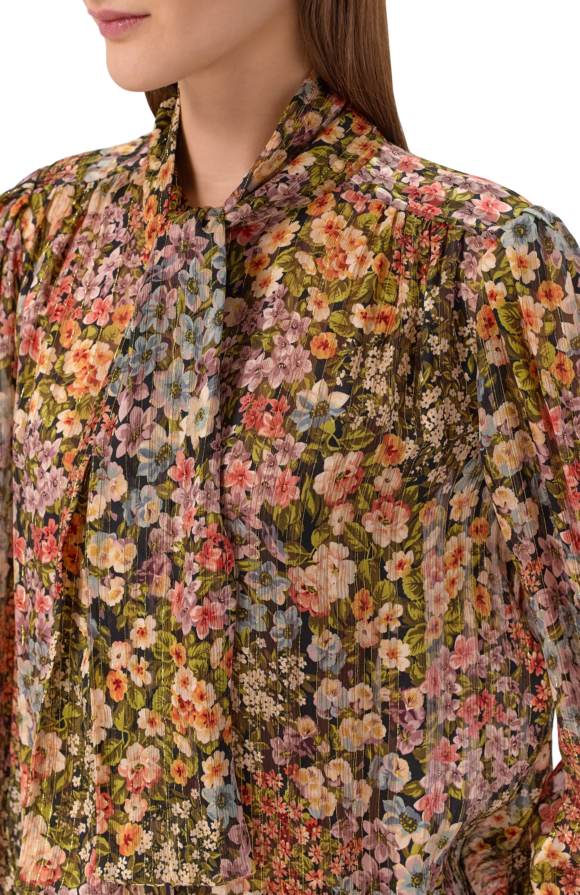 Шелковая блузка VALENTINO разноцветного цвета по цене 314000 руб., арт. 8B3AB7Z9/A08, фото 5 Шелковая блузка VALENTINO, арт. 8B3AB7Z9/A08, фото 5