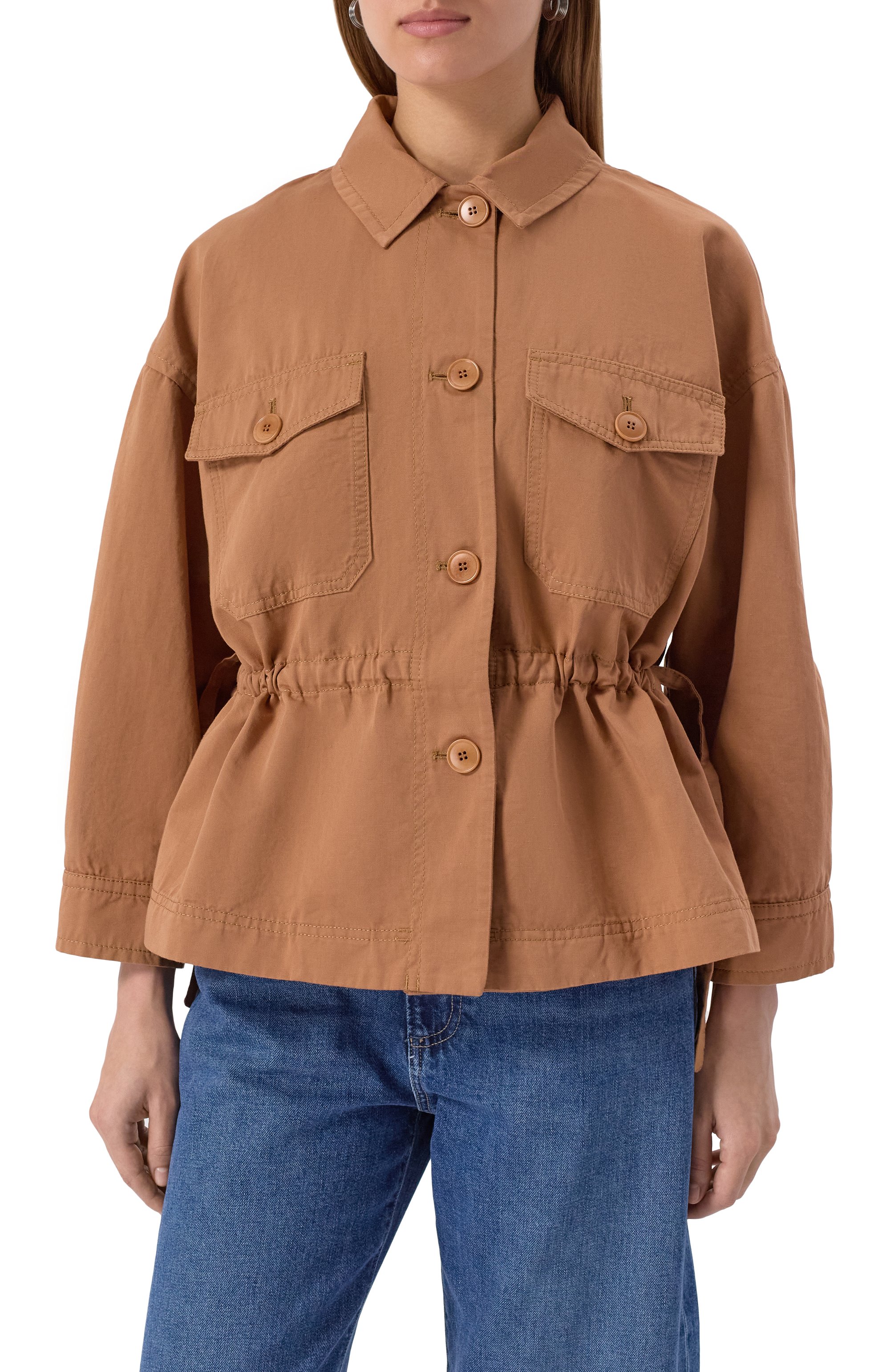 Куртка из хлопка и льна WEEKEND MAX MARA, арт. EGER, фото 6