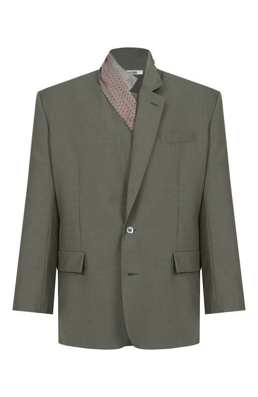 Шерстяной пиджак Magliano MGSS26JA01221 Хаки MGSS26JA01221