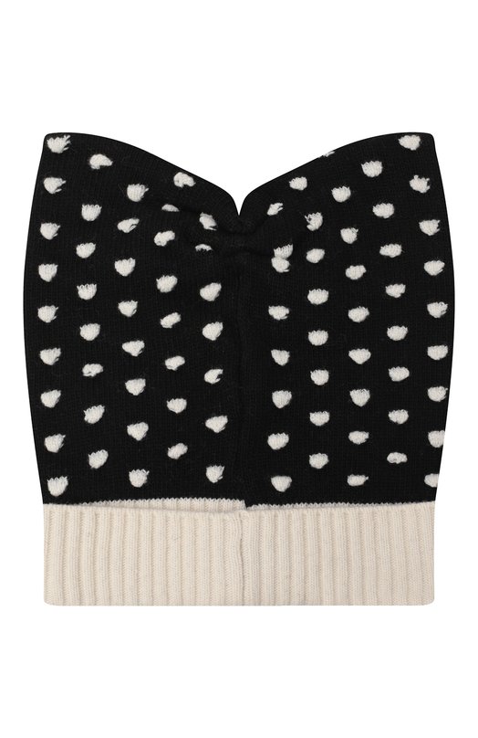 Шапка из шерсти и вискозы Simonetta Чёрный, фото 2