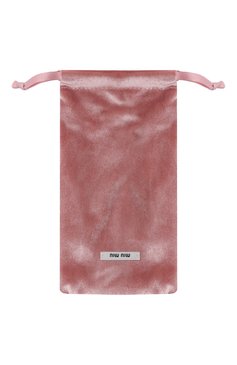 Женские солнцезащитные очки MIU MIU розового цвета, арт. SMU50W-E1BC-FE03Q-059 | Фото 6 (Нос: Не проставлено; Материал: Металл; Материал сплава: Проставлено; Тип очков: С/з; Оптика Гендер: оптика-женское; Очки форма: Бабочка)