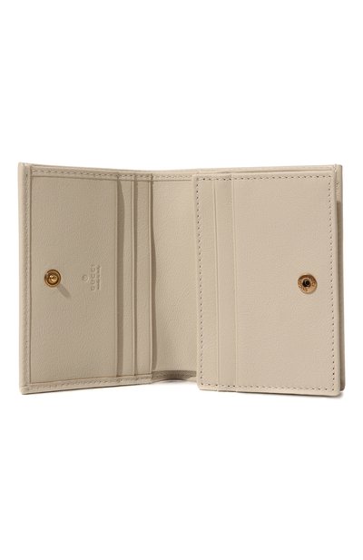 Кожаное портмоне diana GUCCI кремового цвета по цене 67680 руб., арт. 658244 17Q0T, фото 3 Кожаное портмоне diana GUCCI, арт. 658244 17Q0T, фото 3