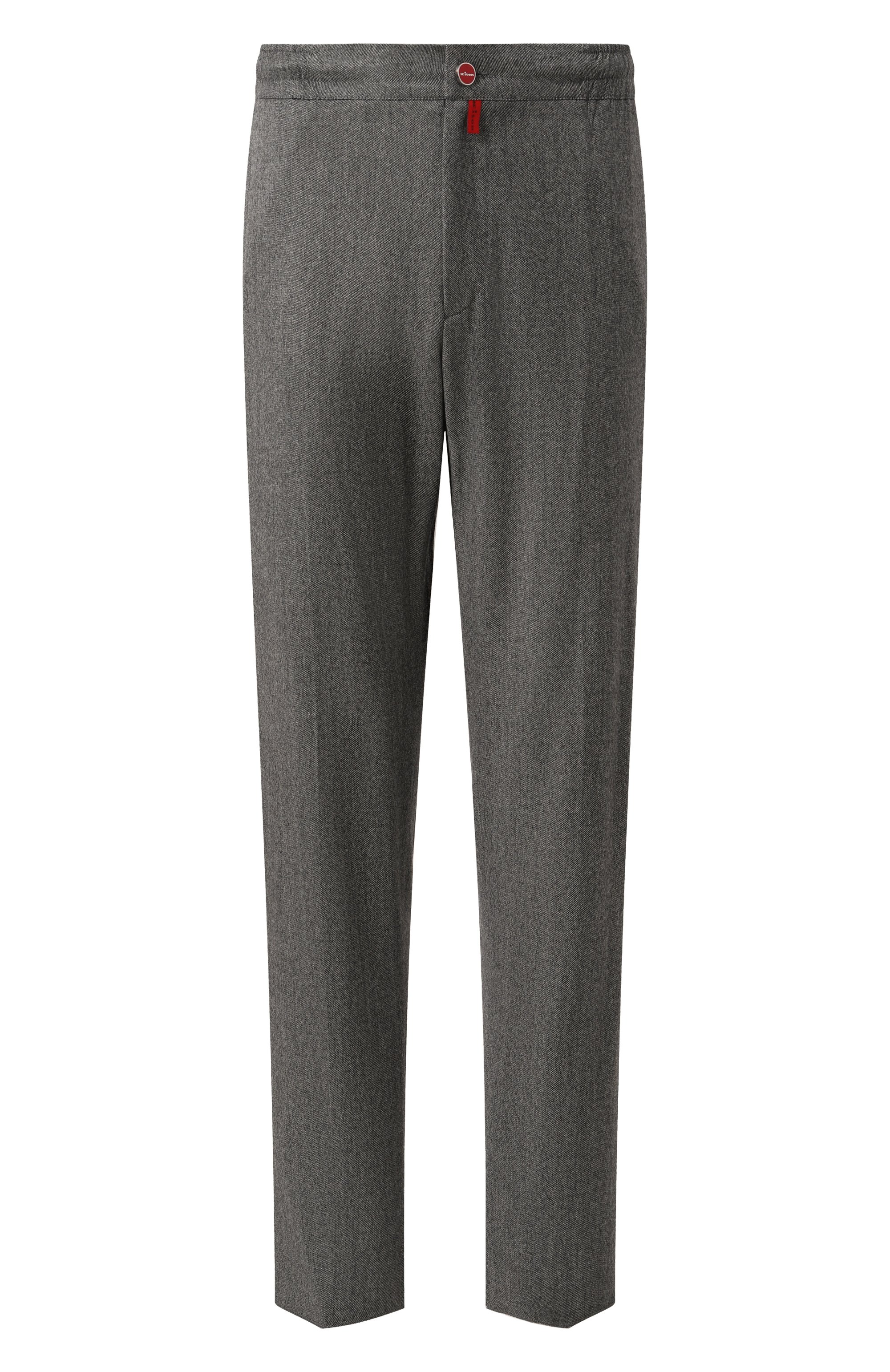 Брюки из шерсти и кашемира KITON темно-серого цвета по цене 209000 руб., арт. UPLACK0122E08, фото 1 Брюки из шерсти и кашемира KITON, арт. UPLACK0122E08, фото 1