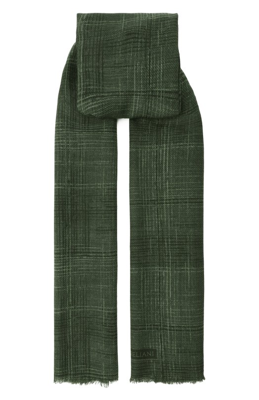 Шерстяной шарф Corneliani 26B373-2629036 Зелёный 26B373-2629036