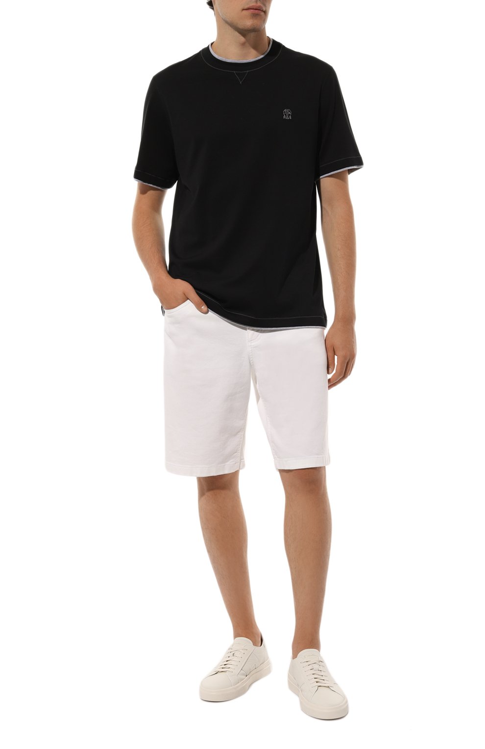 Хлопковая футболка BRUNELLO CUCINELLI, арт. M0B137451G, фото 2