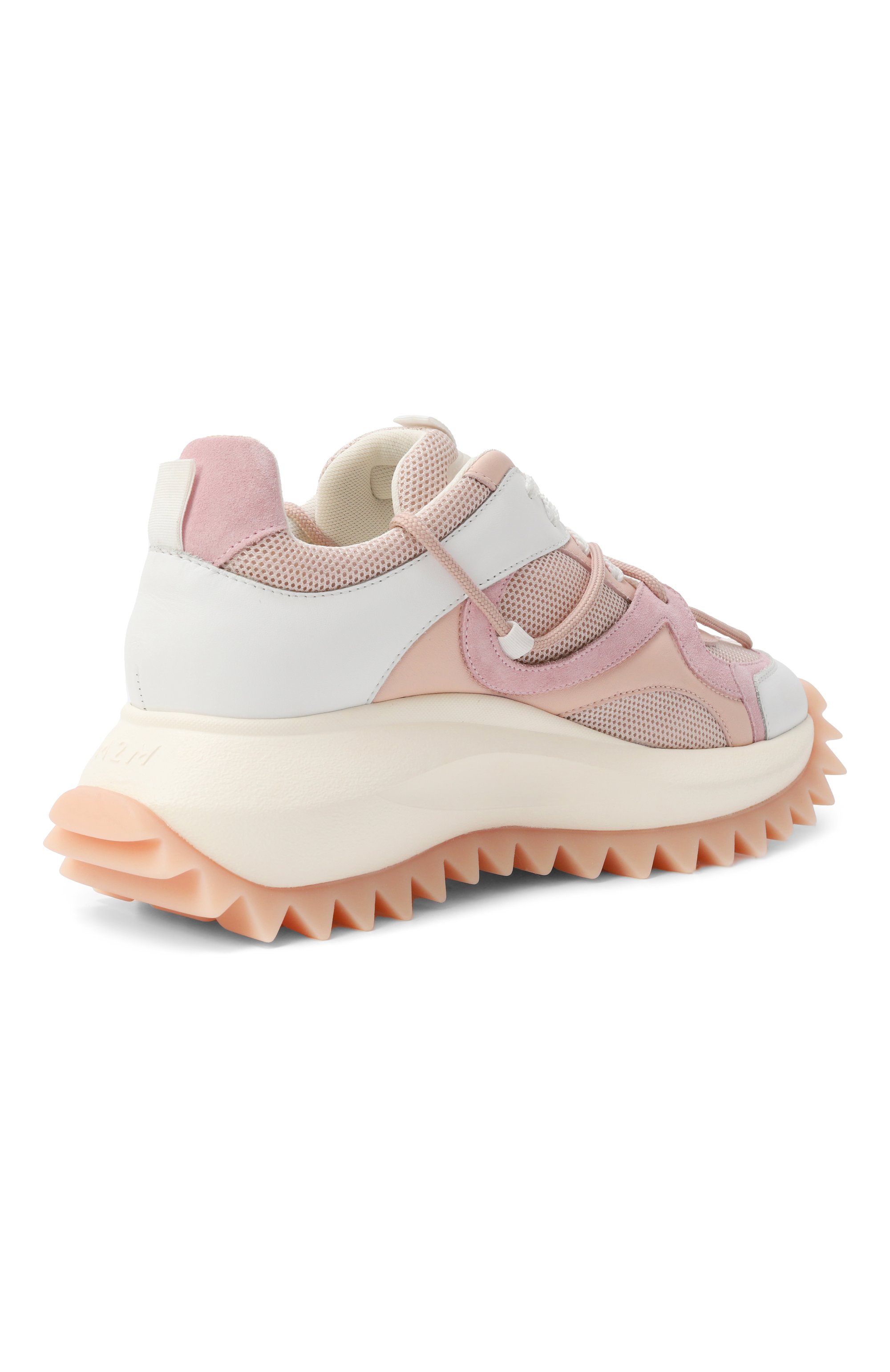 Комбинированные кроссовки running double laces VIC MATIE светло-розового цвета по цене 41650 руб., арт. 1G3202D_D22BQETI12, фото 5 Комбинированные кроссовки running double laces VIC MATIE, арт. 1G3202D_D22BQETI12, фото 5