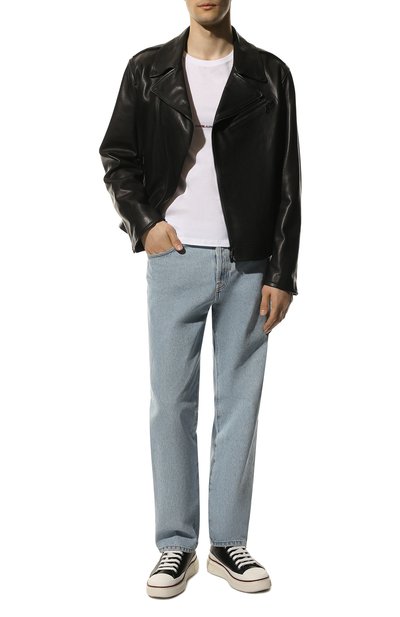 Хлопковая футболка SAINT LAURENT, арт. 464572/YB2DQ, фото 2