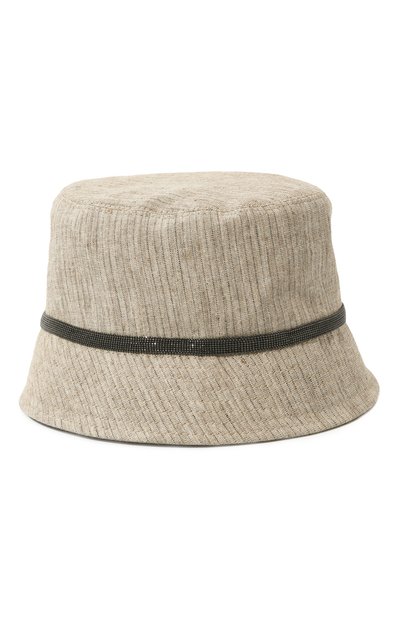 Панама изо льна и хлопка BRUNELLO CUCINELLI, арт. MCAP90071, фото 3