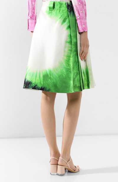 Шелковая юбка PRADA, арт. P151P-1UTK-F0F7Z, фото 4