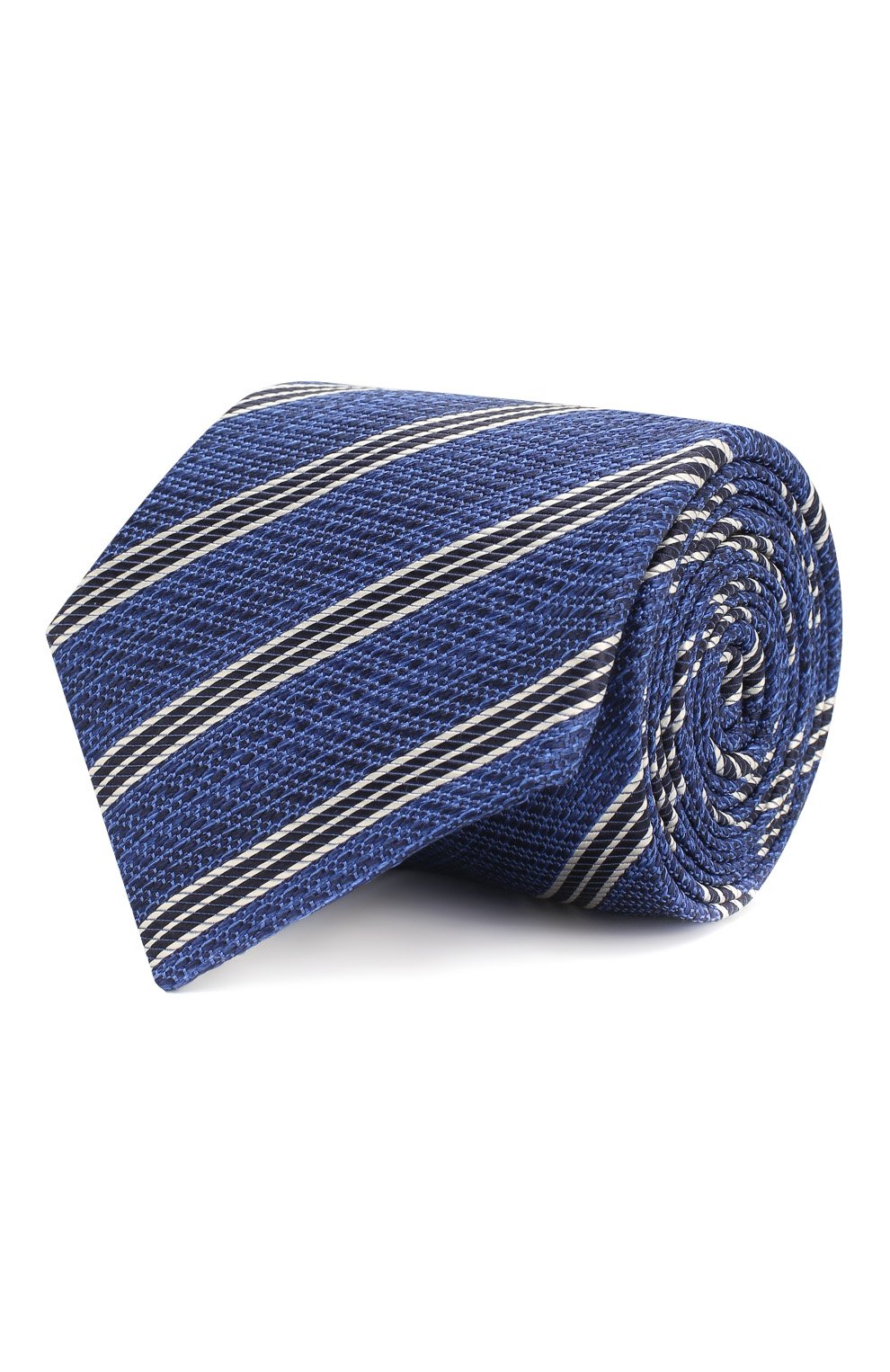 Шелковый галстук CANALI синего цвета по цене 13250 руб., арт. 18/HJ02075, фото 1 Шелковый галстук CANALI, арт. 18/HJ02075, фото 1